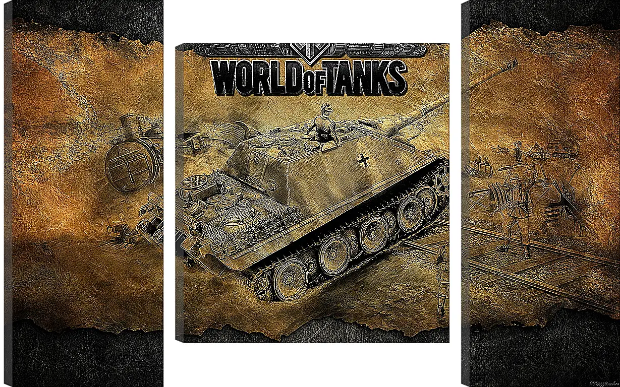 Модульная картина - World Of Tanks