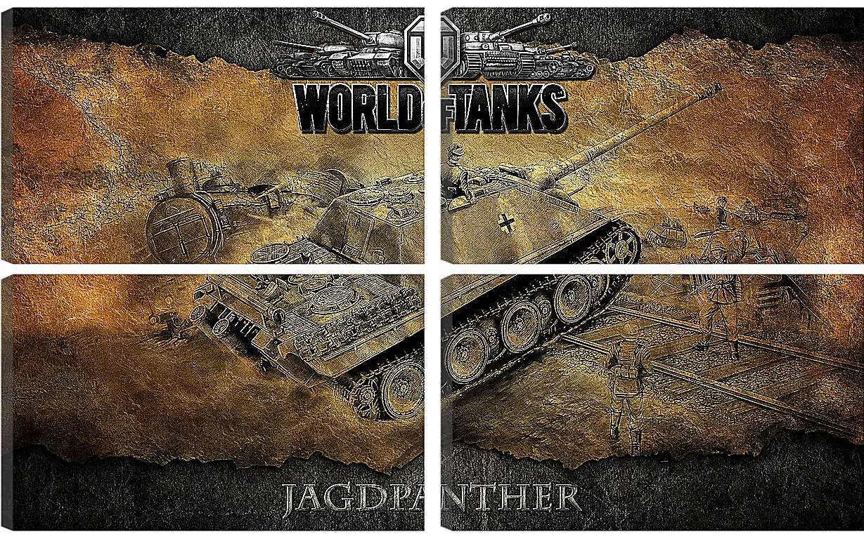 Модульная картина - World Of Tanks