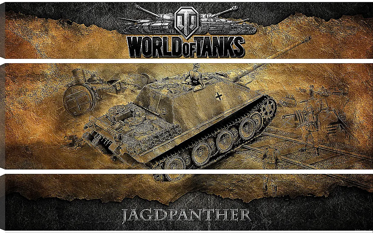 Модульная картина - World Of Tanks