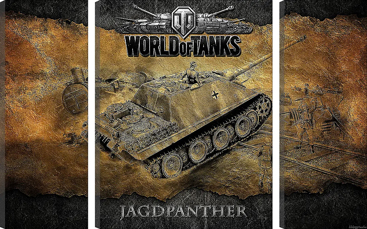 Модульная картина - World Of Tanks