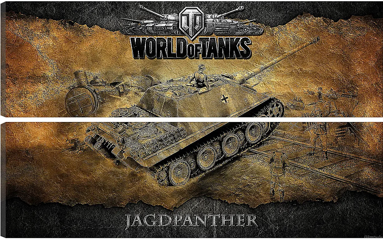 Модульная картина - World Of Tanks