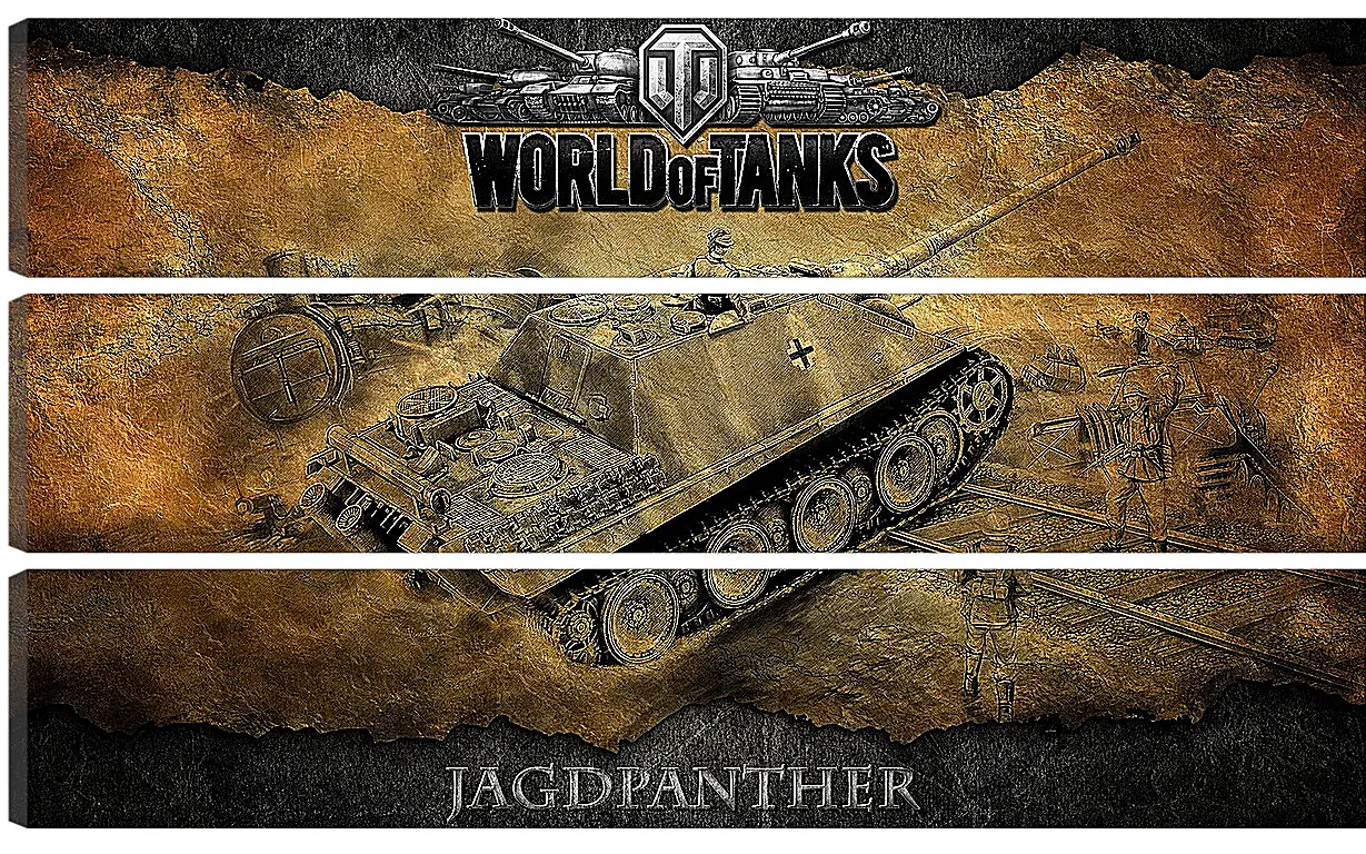 Модульная картина - World Of Tanks