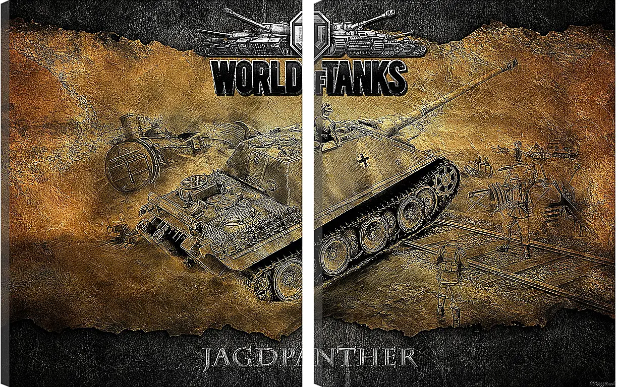 Модульная картина - World Of Tanks