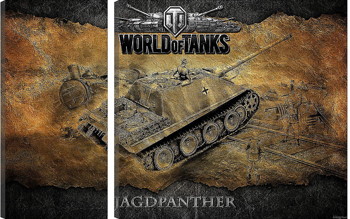 Модульная картина - World Of Tanks