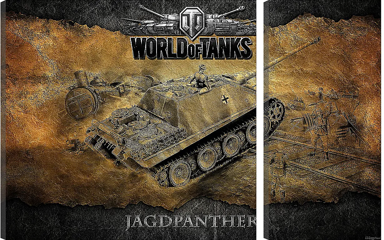 Модульная картина - World Of Tanks