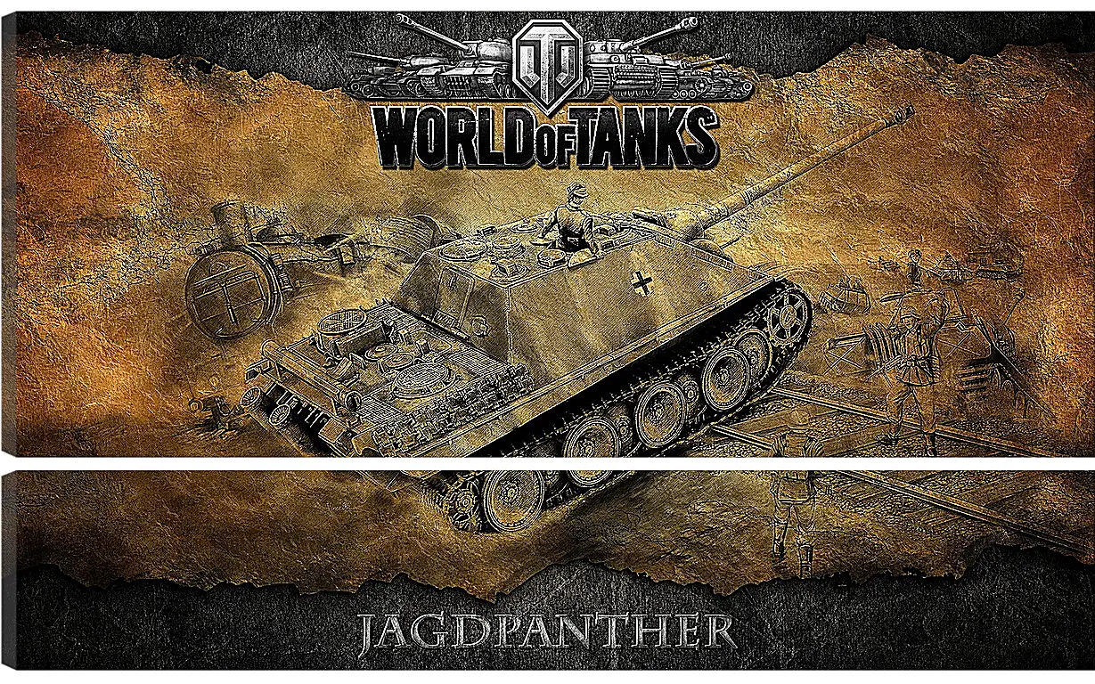 Модульная картина - World Of Tanks