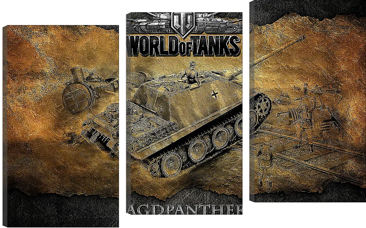 Модульная картина - World Of Tanks