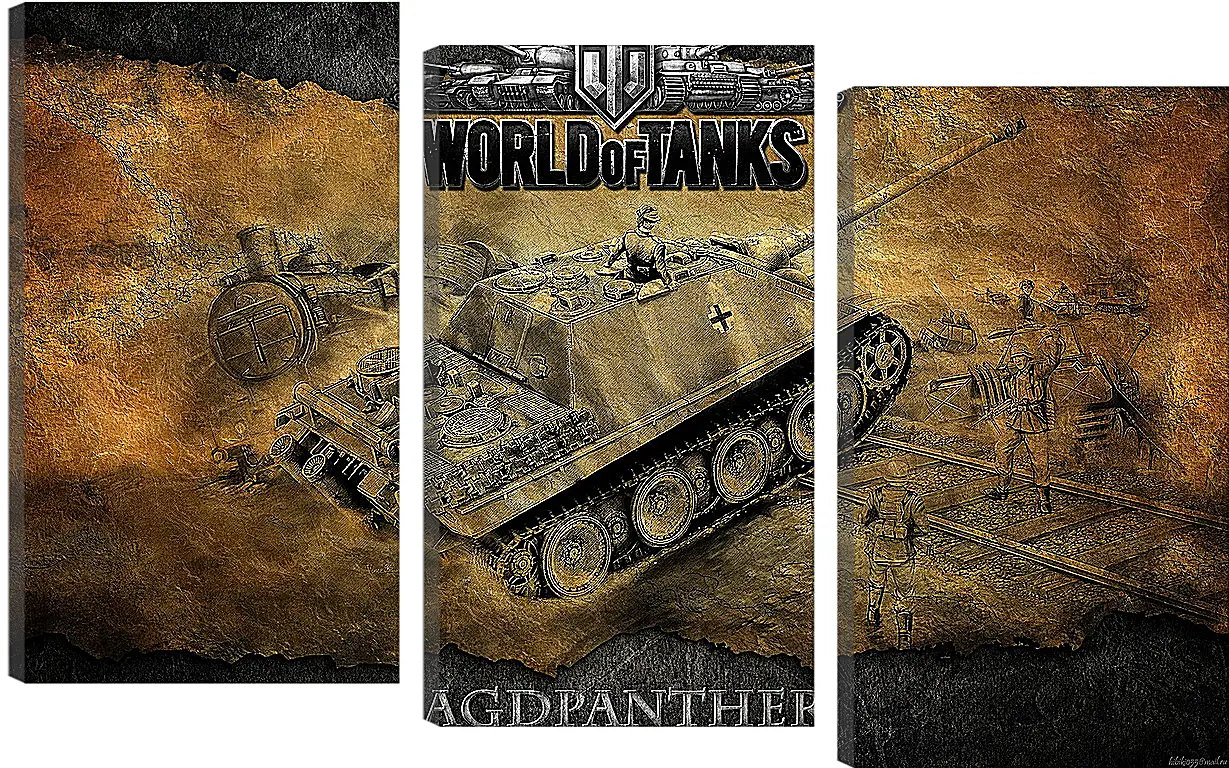 Модульная картина - World Of Tanks