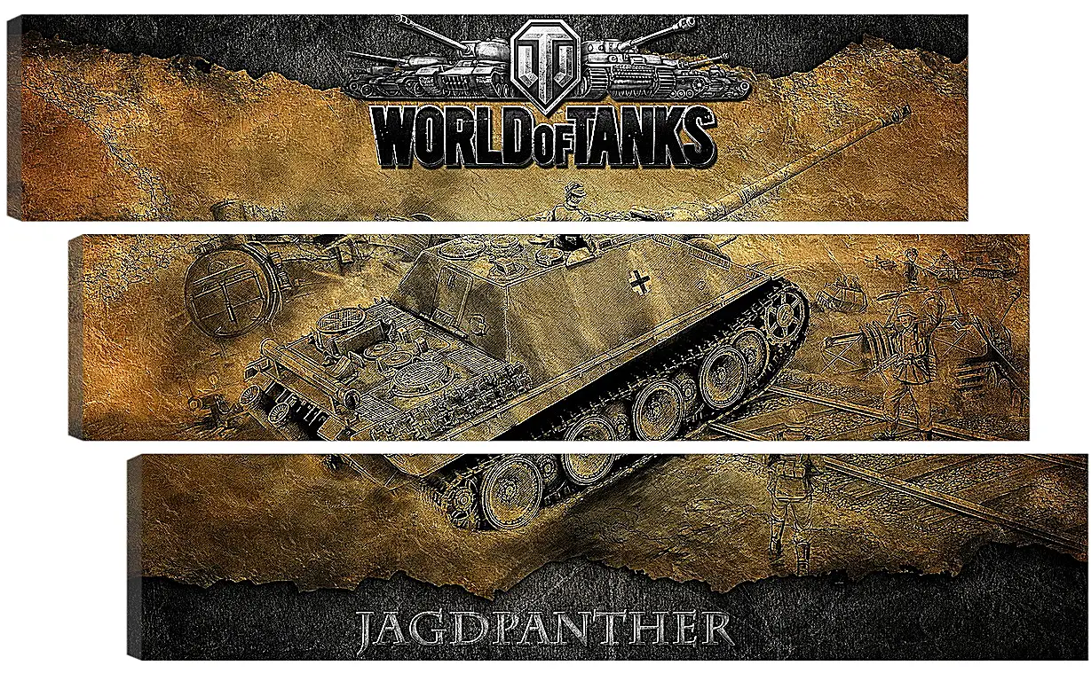 Модульная картина - World Of Tanks