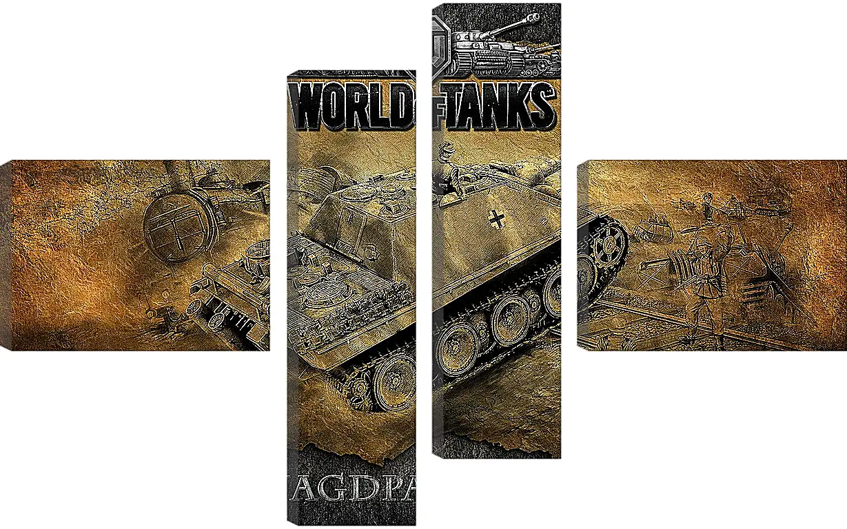 Модульная картина - World Of Tanks