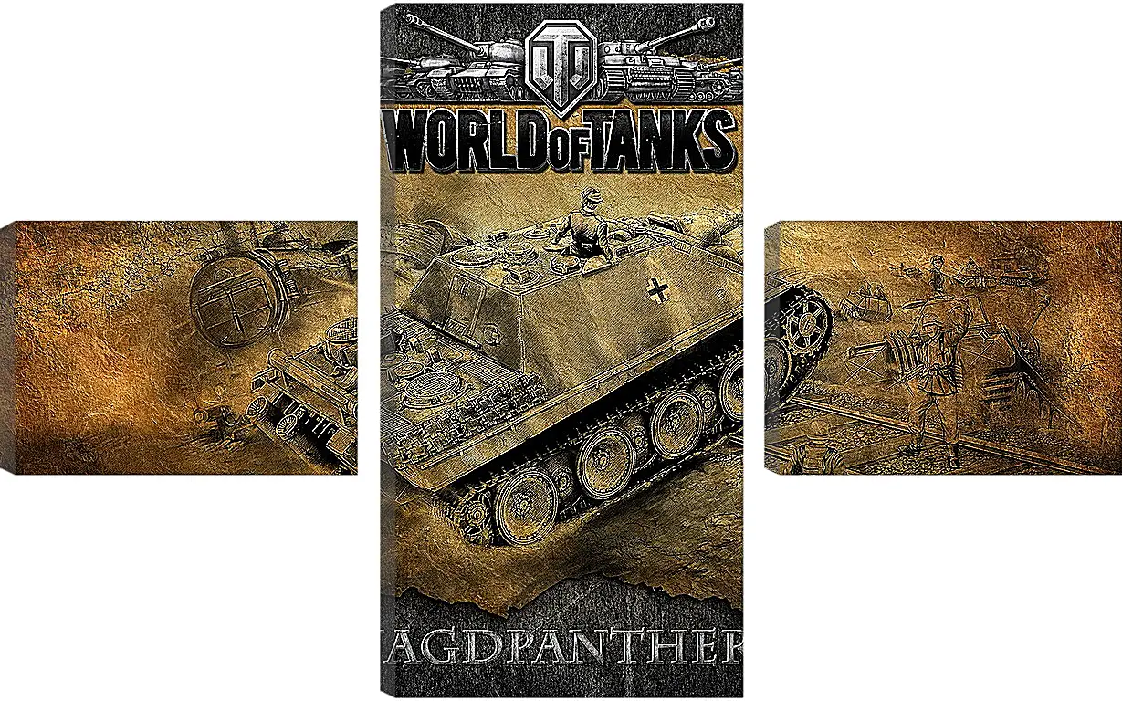 Модульная картина - World Of Tanks