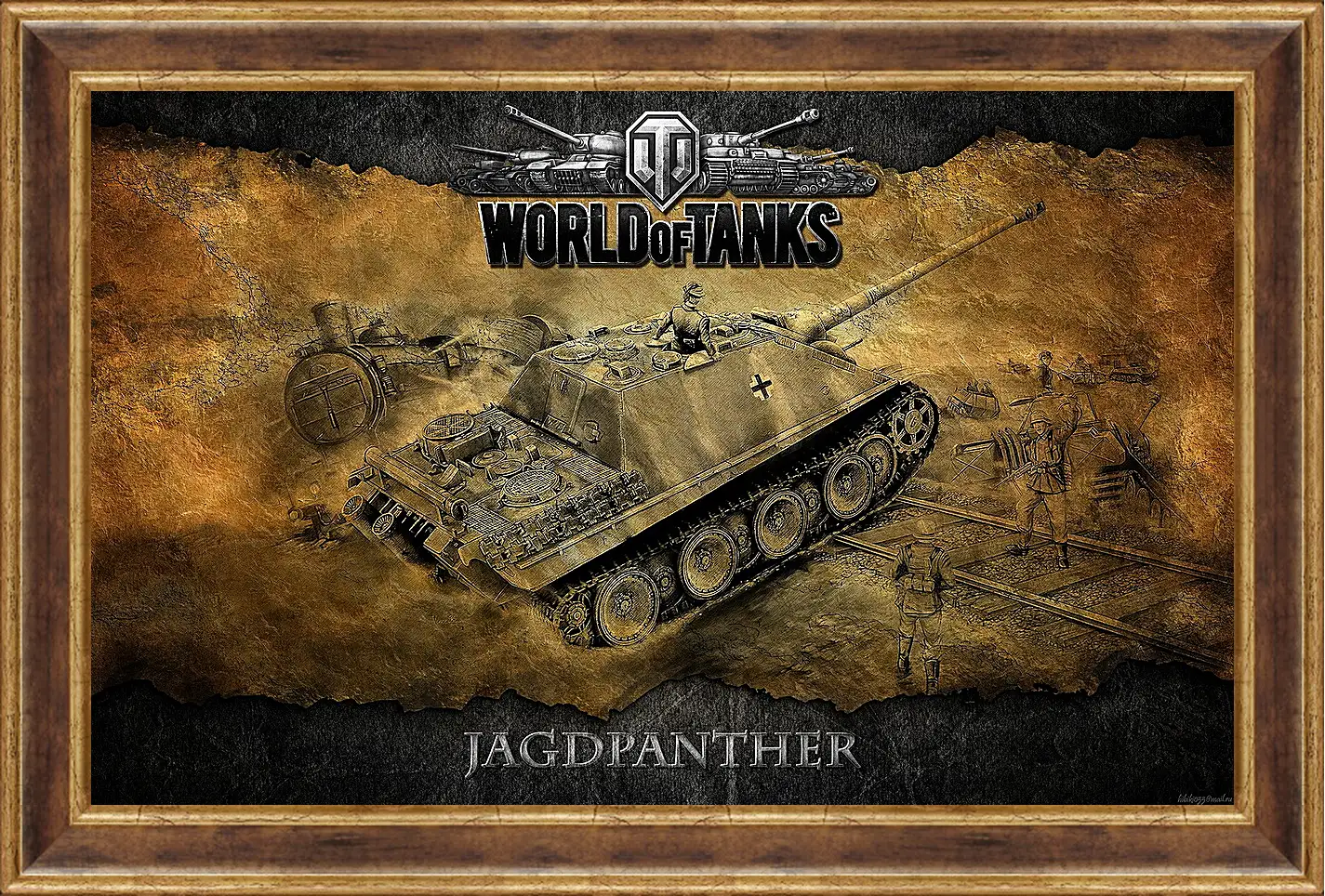 Картина в раме - World Of Tanks