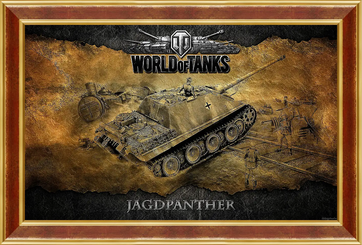 Картина в раме - World Of Tanks