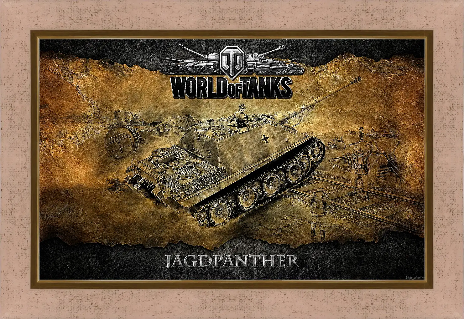 Картина в раме - World Of Tanks