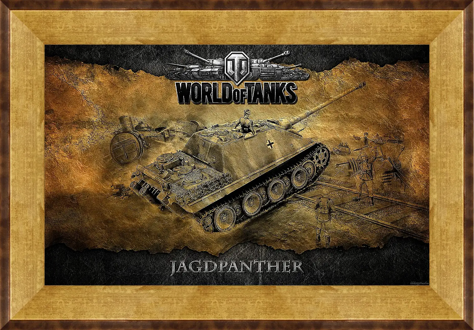 Картина в раме - World Of Tanks