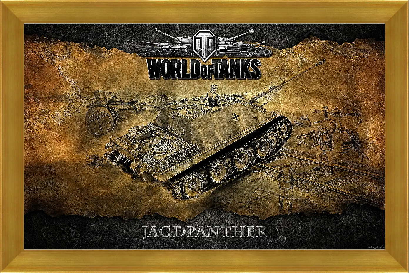 Картина в раме - World Of Tanks