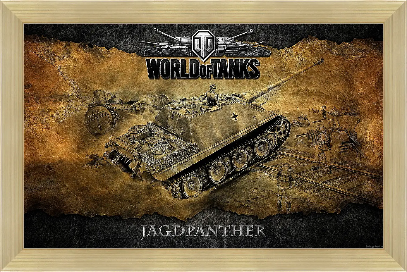 Картина в раме - World Of Tanks