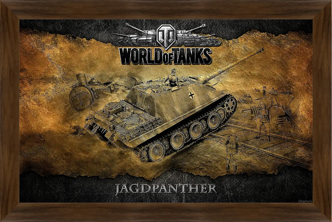 Картина в раме - World Of Tanks