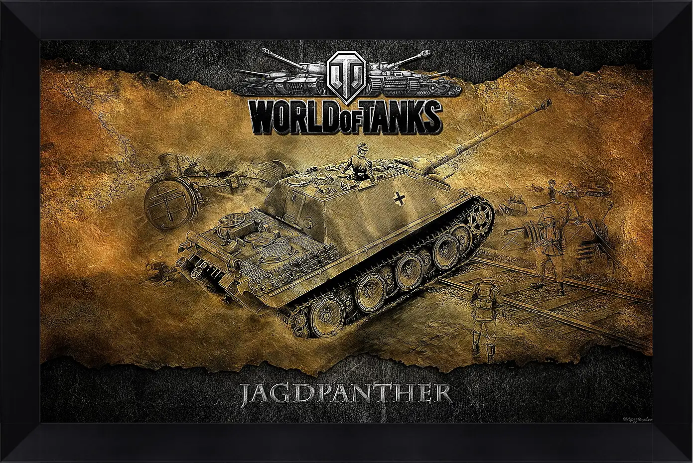 Картина в раме - World Of Tanks