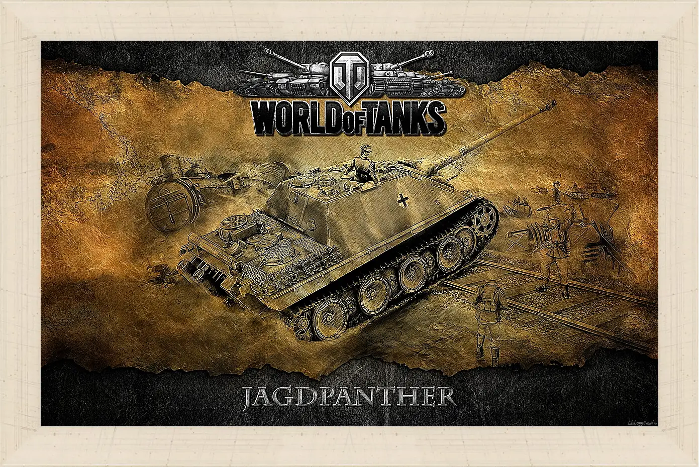 Картина в раме - World Of Tanks