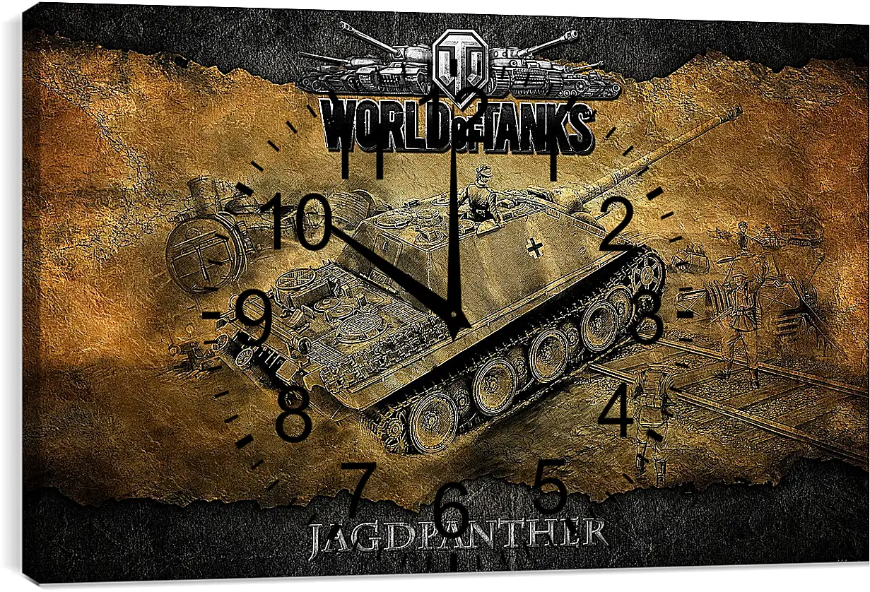 Часы картина - World Of Tanks