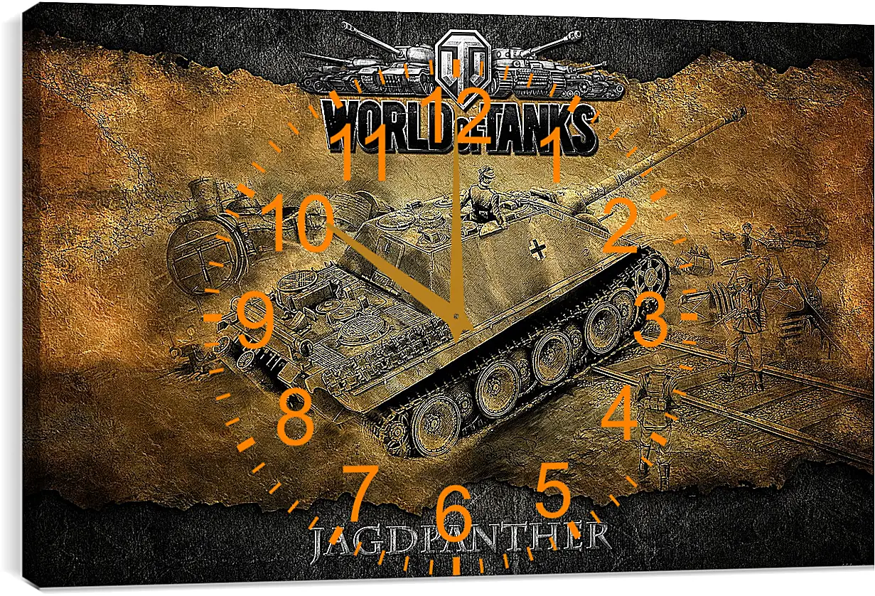 Часы картина - World Of Tanks