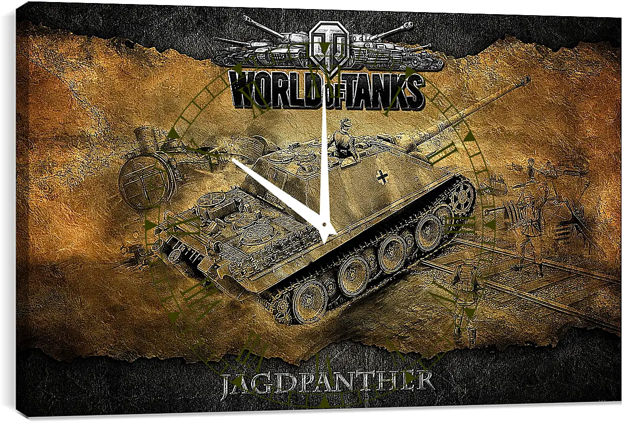 Часы картина - World Of Tanks