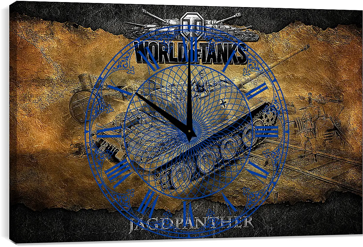 Часы картина - World Of Tanks