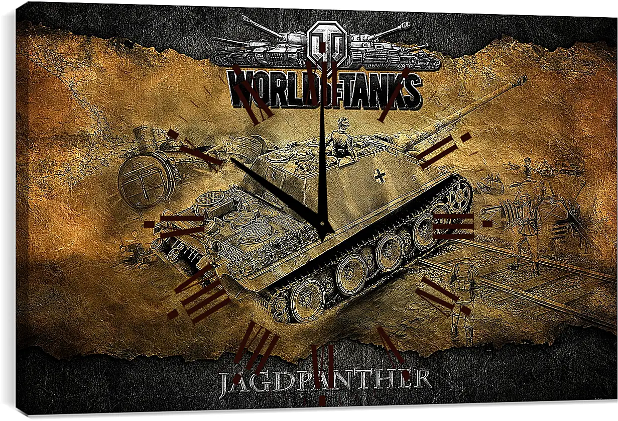 Часы картина - World Of Tanks