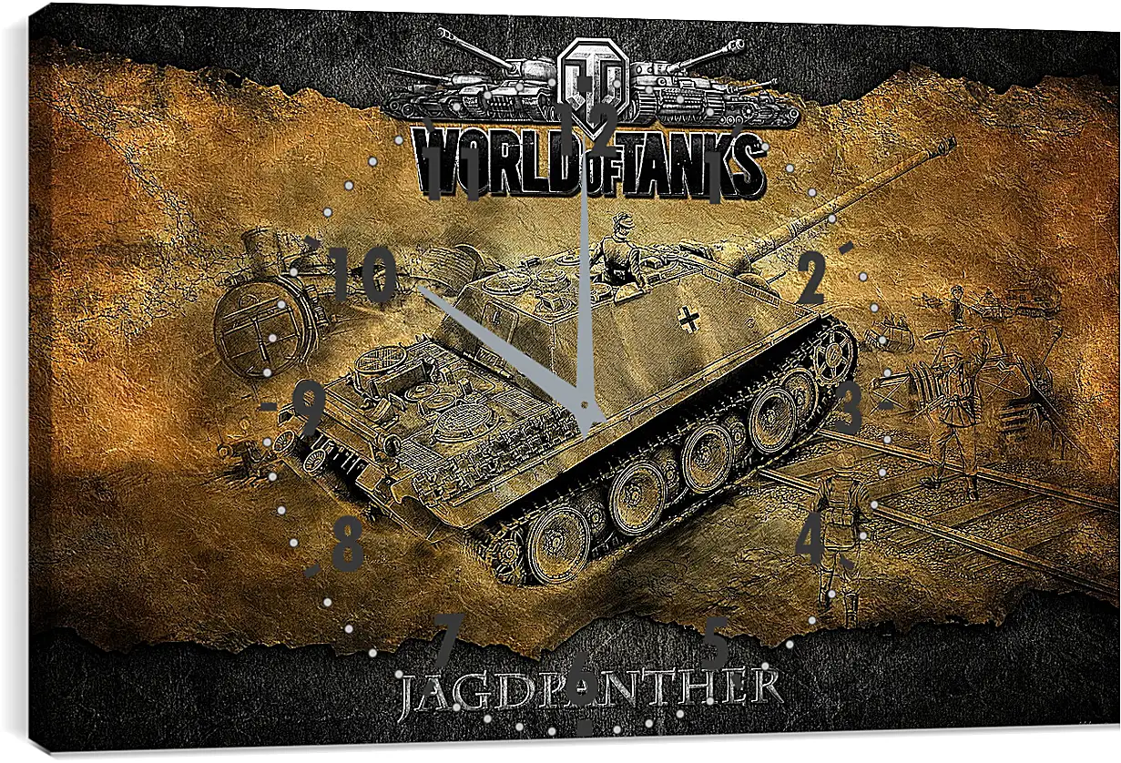 Часы картина - World Of Tanks