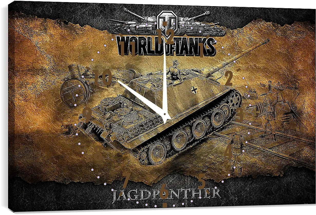 Часы картина - World Of Tanks