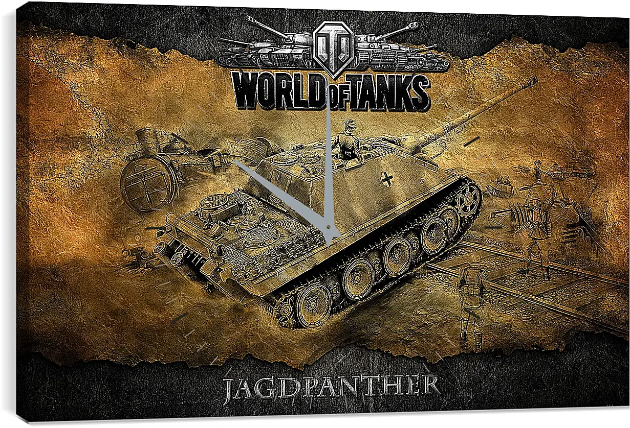 Часы картина - World Of Tanks