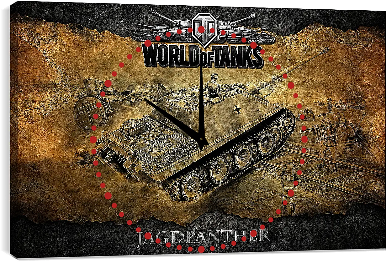 Часы картина - World Of Tanks