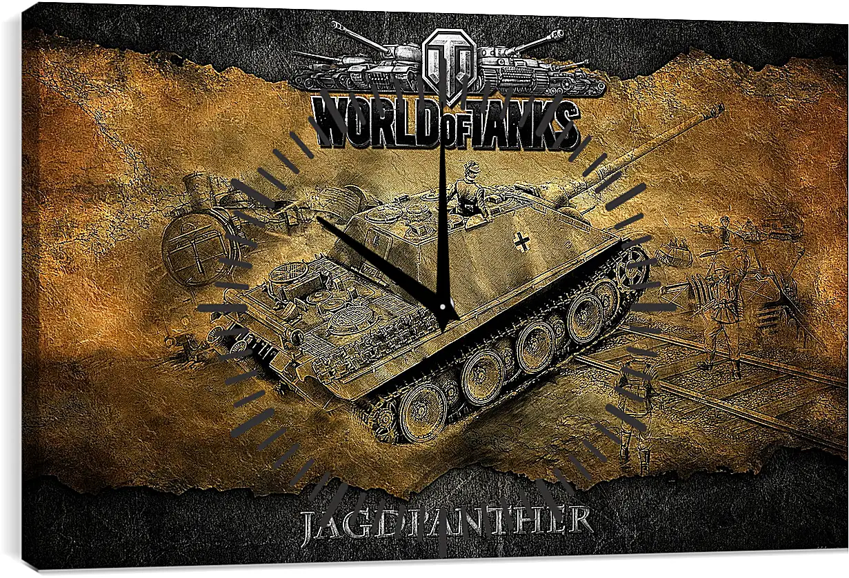 Часы картина - World Of Tanks