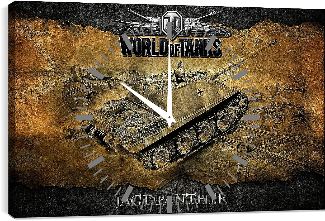 Часы картина - World Of Tanks