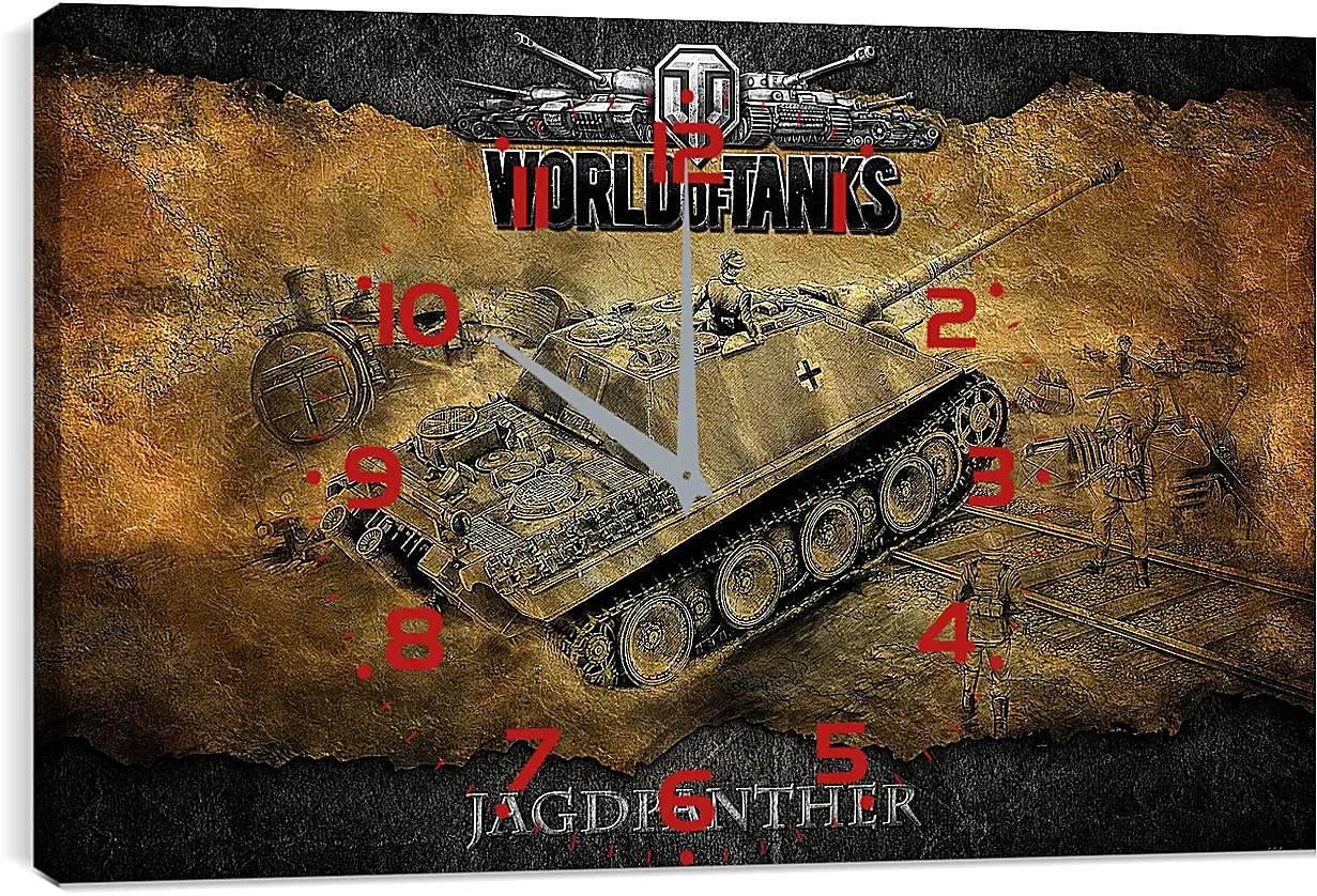 Часы картина - World Of Tanks