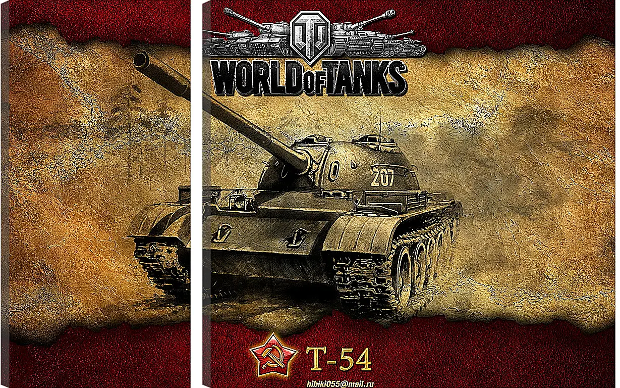 Модульная картина - World Of Tanks