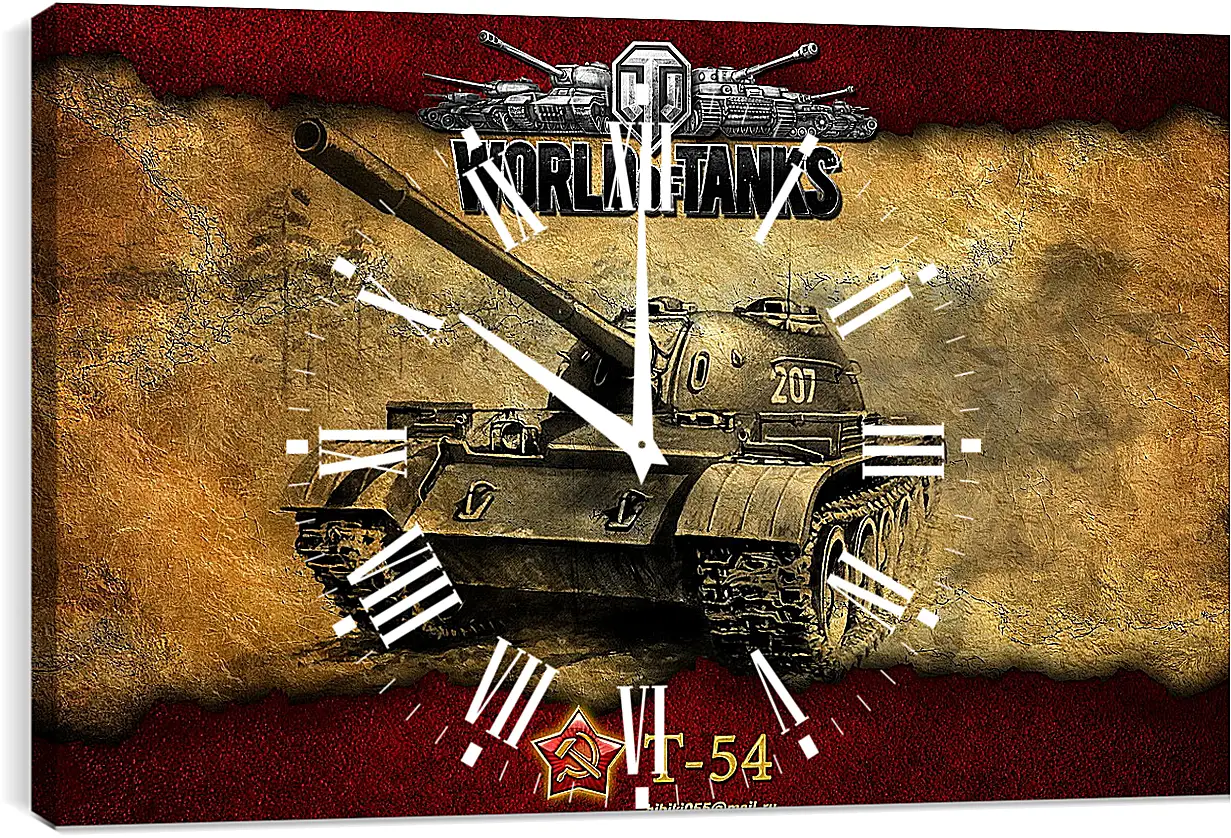 Часы картина - World Of Tanks