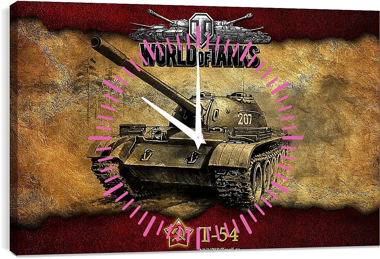 Часы картина - World Of Tanks