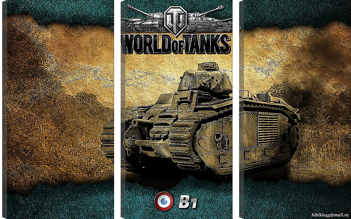 Модульная картина - World Of Tanks