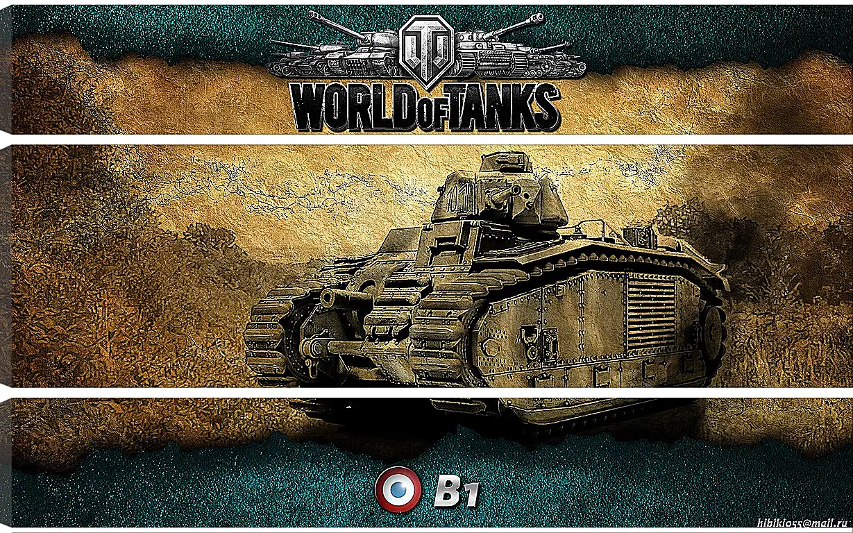 Модульная картина - World Of Tanks