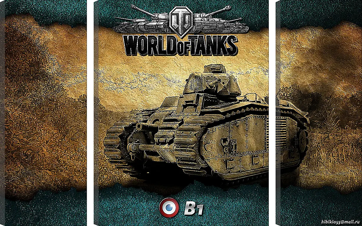 Модульная картина - World Of Tanks