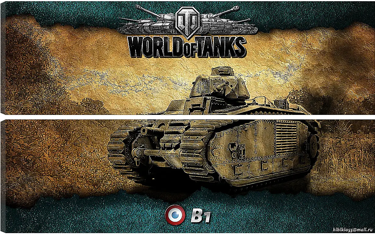 Модульная картина - World Of Tanks