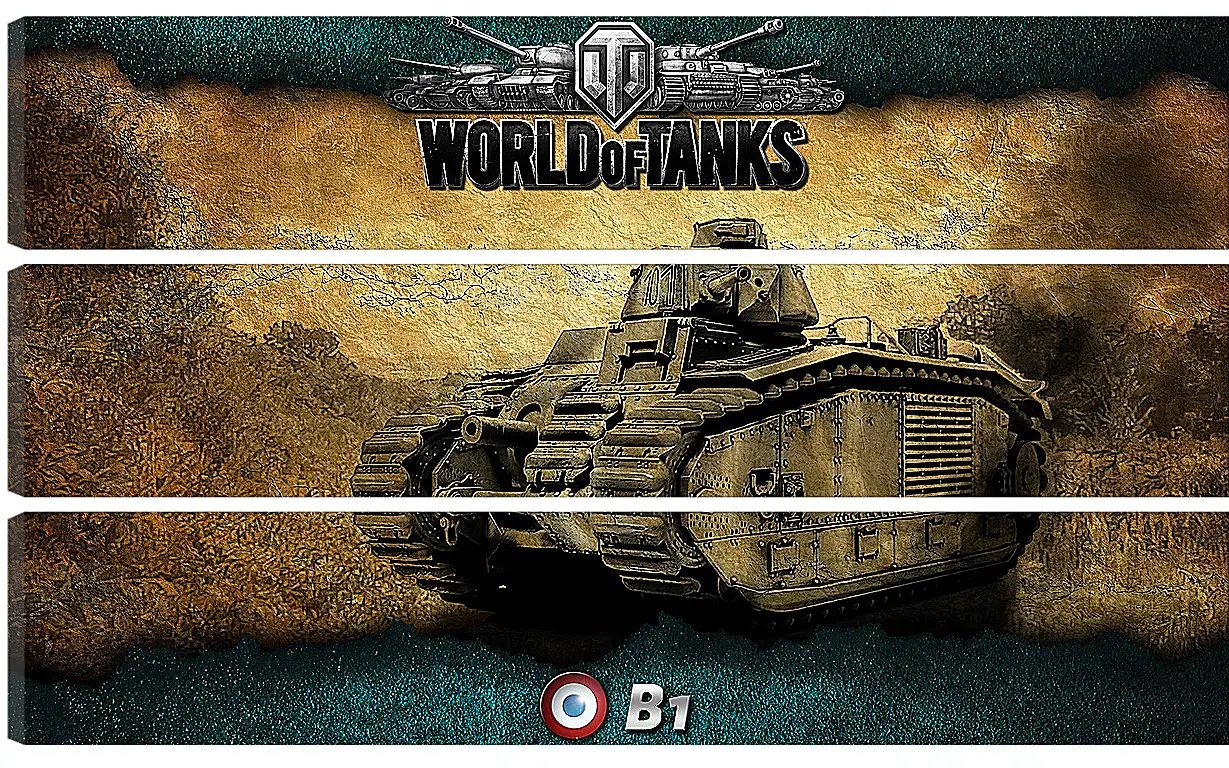 Модульная картина - World Of Tanks