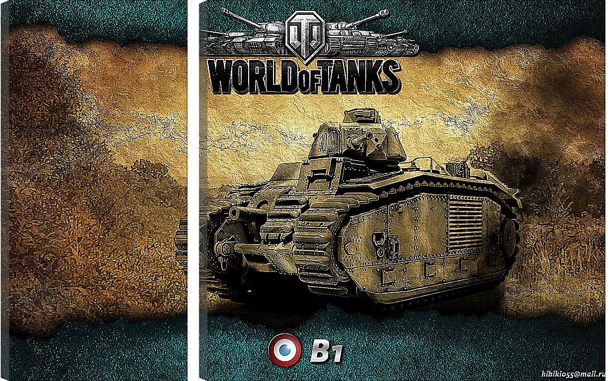 Модульная картина - World Of Tanks