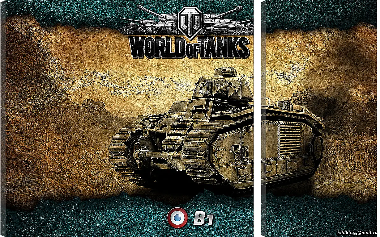 Модульная картина - World Of Tanks