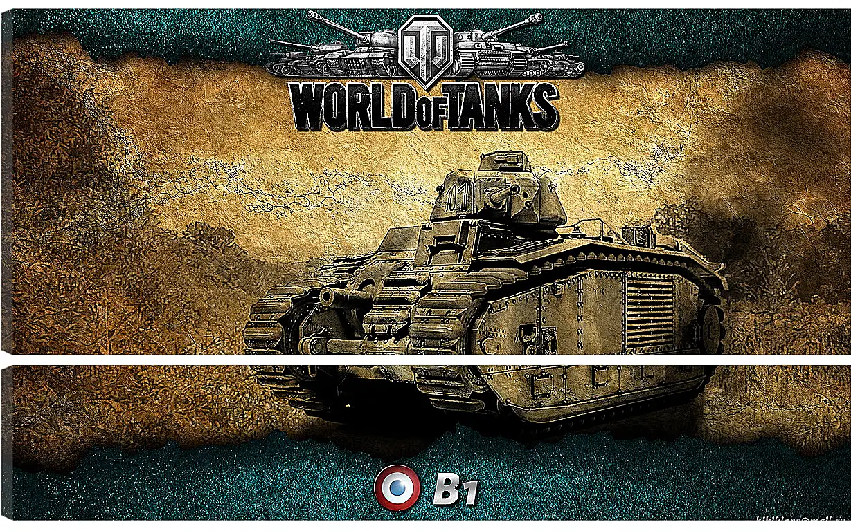 Модульная картина - World Of Tanks