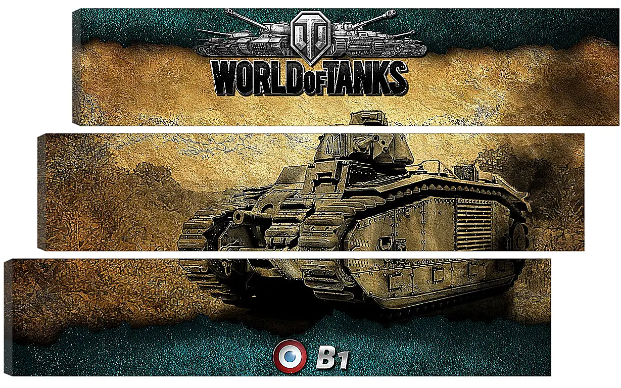 Модульная картина - World Of Tanks