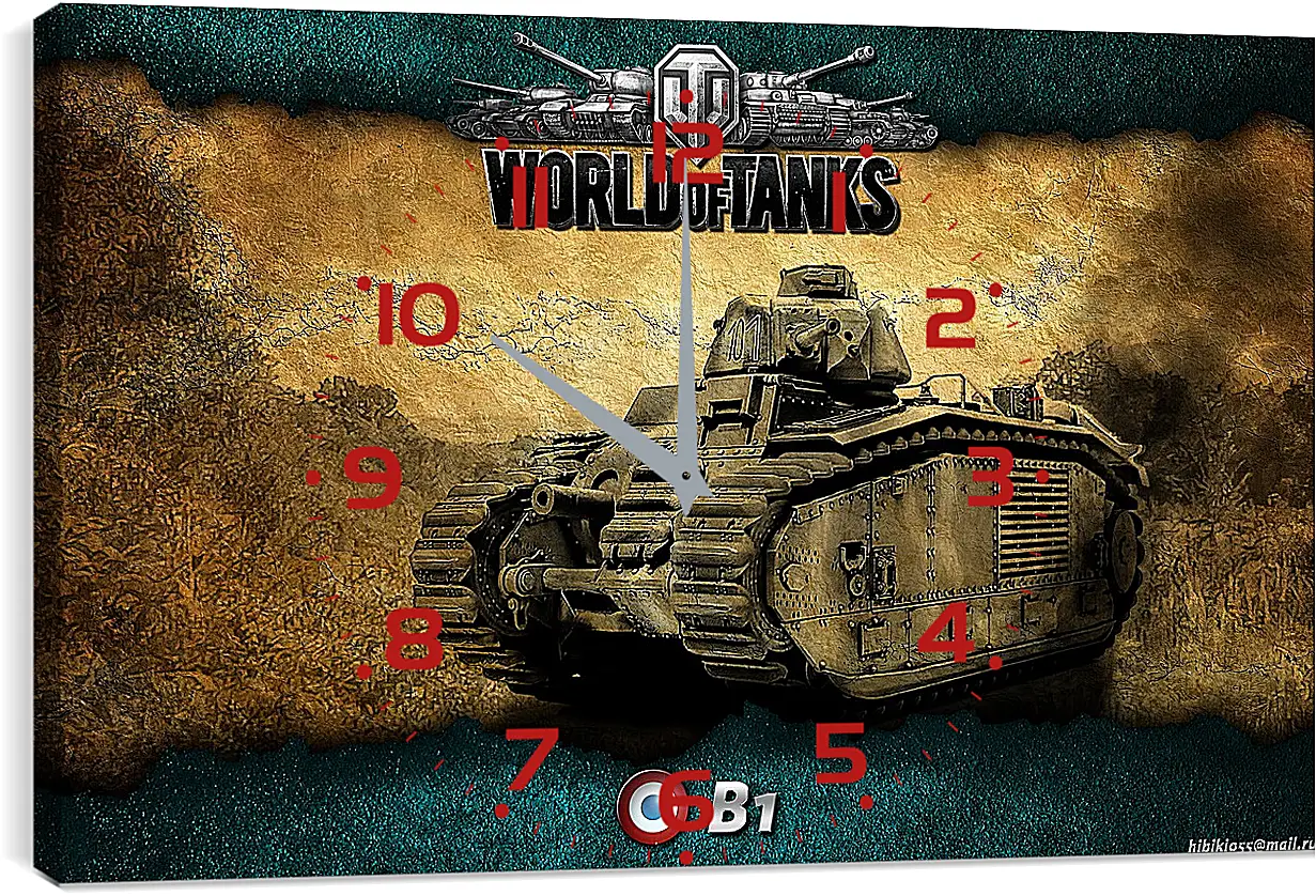 Часы картина - World Of Tanks