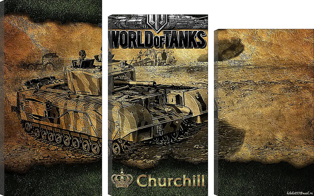 Модульная картина - World Of Tanks